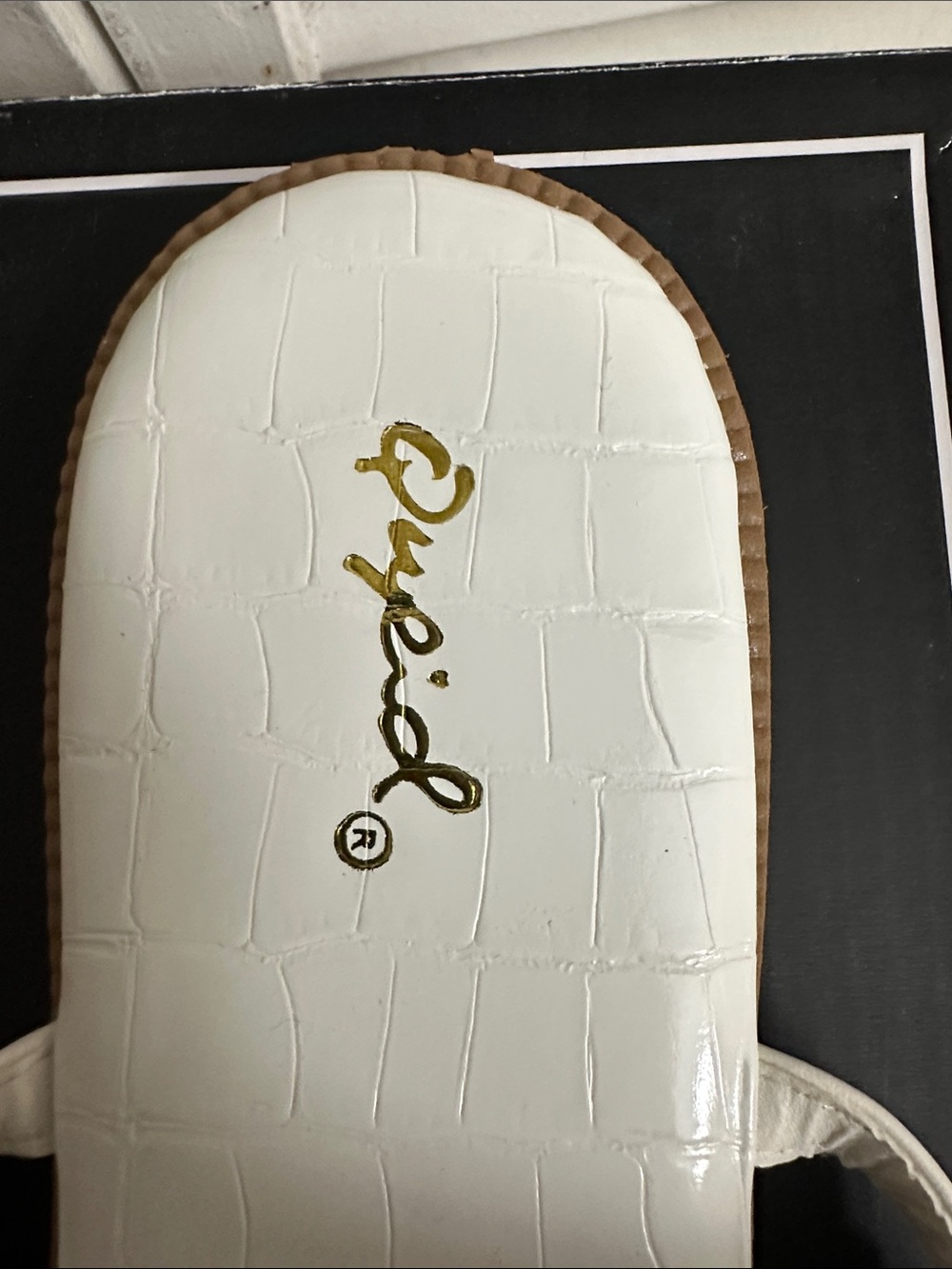 Qupid White Pyramid-Stud Ankle-Strap Sandal - Picture 2 of 5